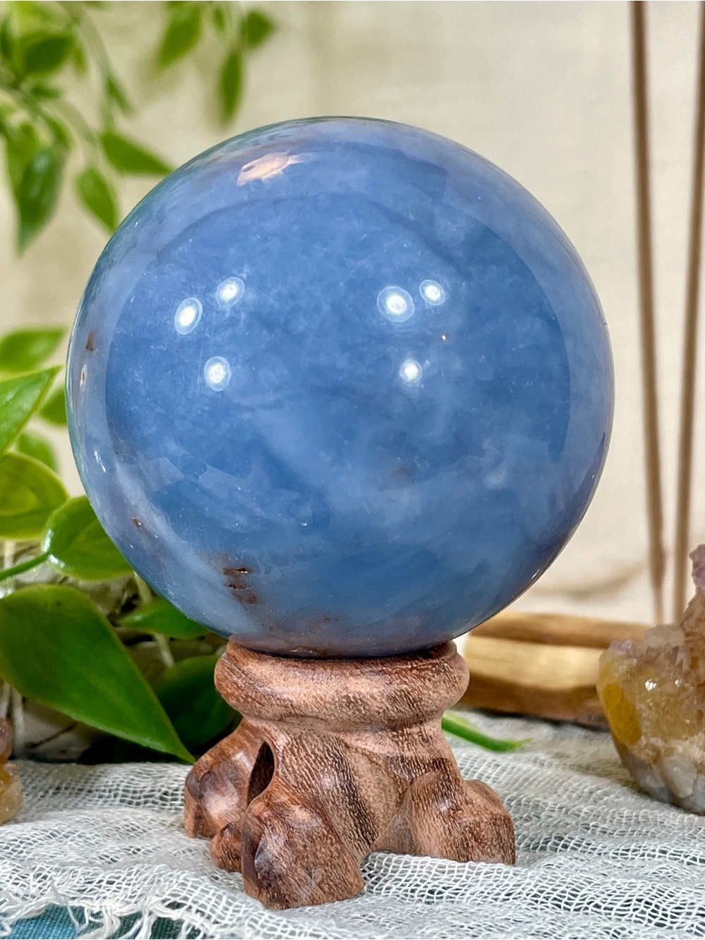 !!! NEW !!! 2738 Angelite Crystal Sphere